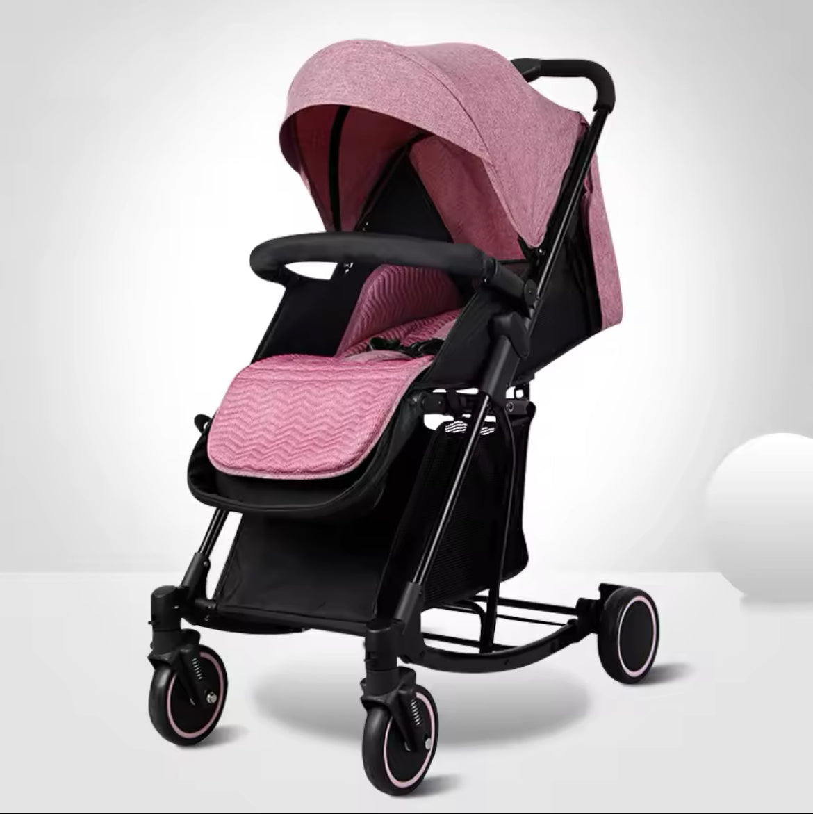 One hand fold Mia lightweight stroller
