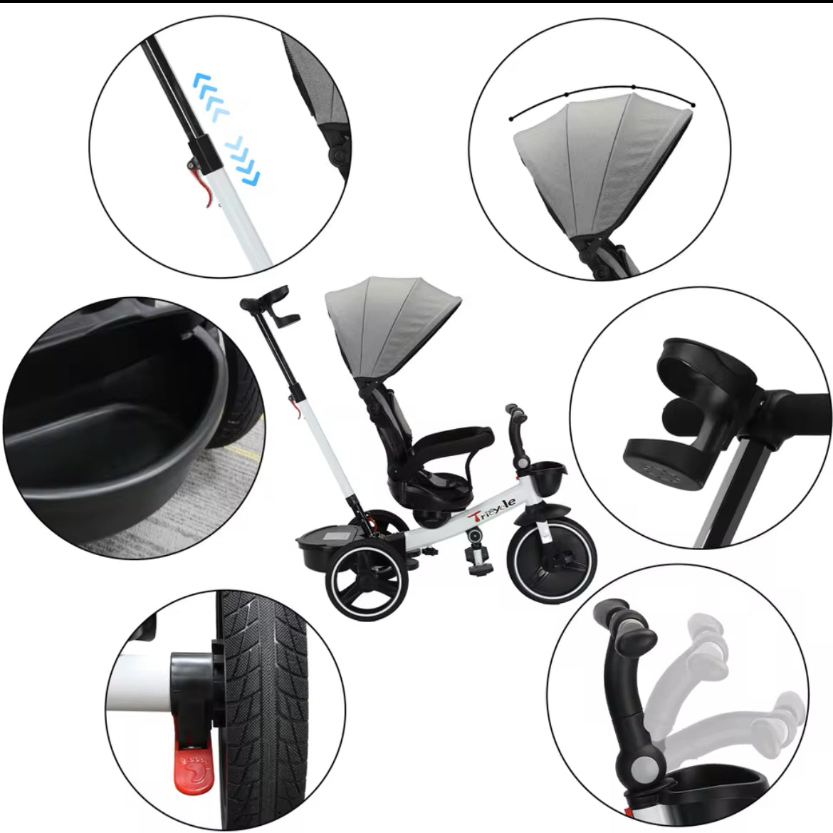 6 in 1 Lexi Tricycle & stroller