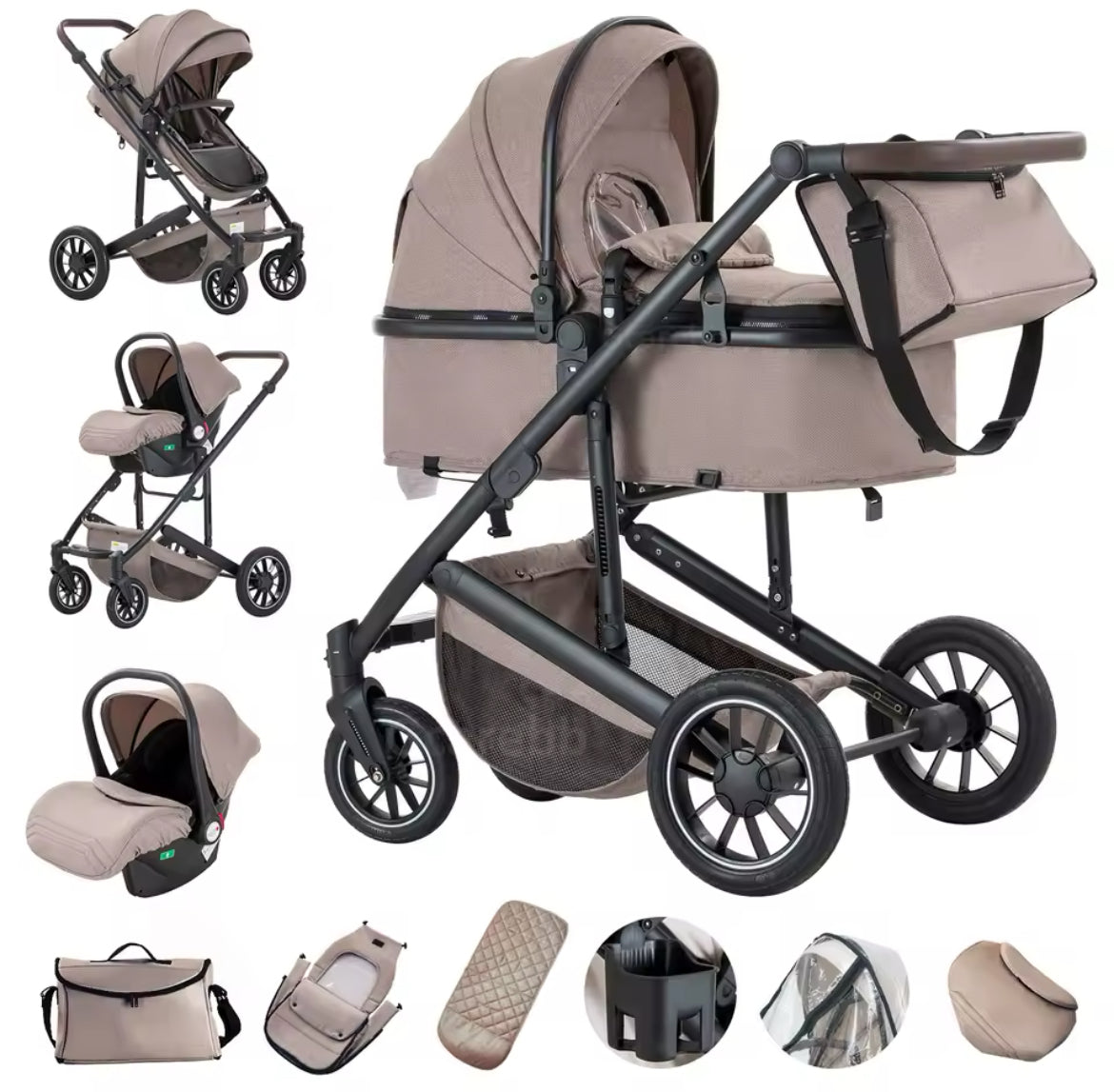The Jade Luxury 3In1 Travel System.