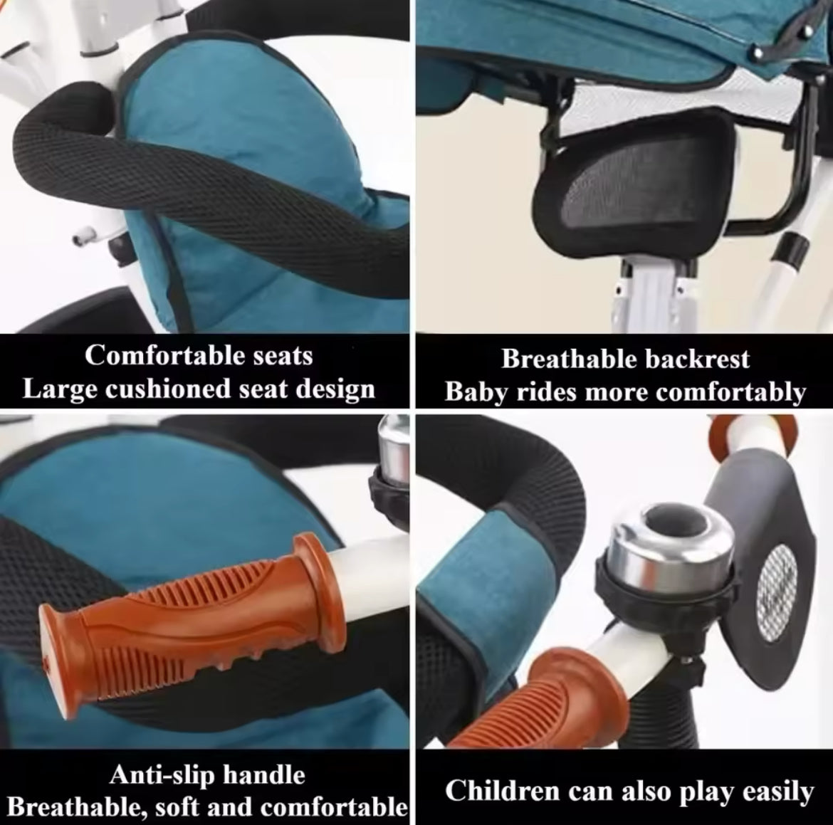 3 in 1 Ava Push Control Tricycle
