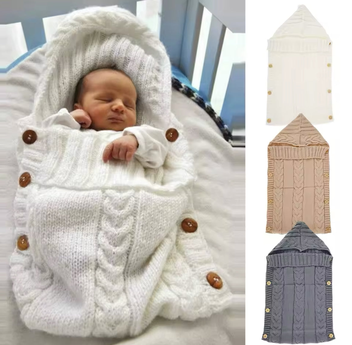 Newborns swaddle wrap sleeping bag