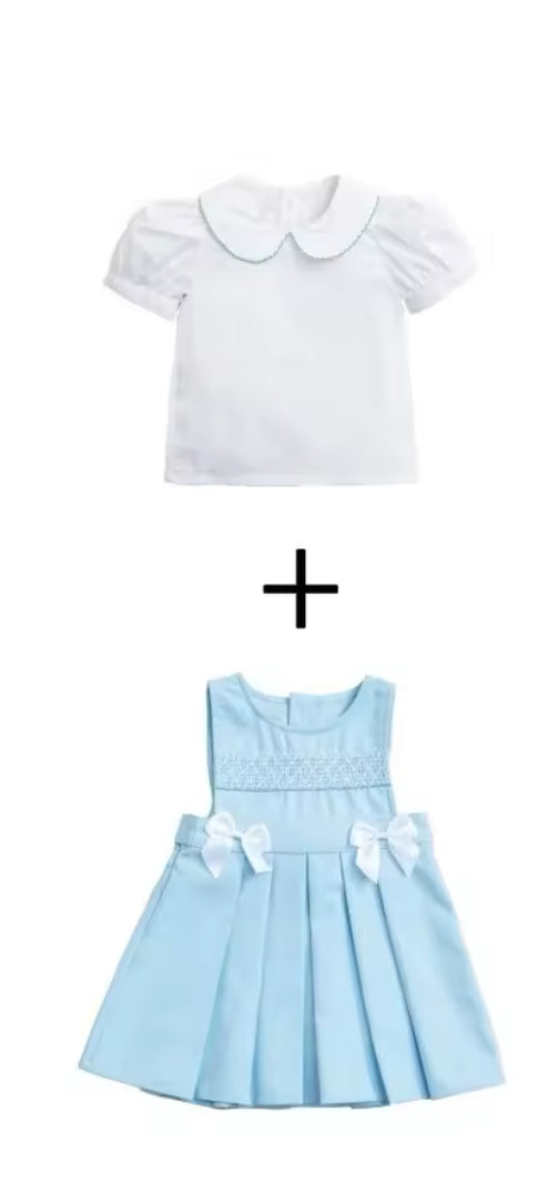 Match me Girls Spanish embroidery Dress