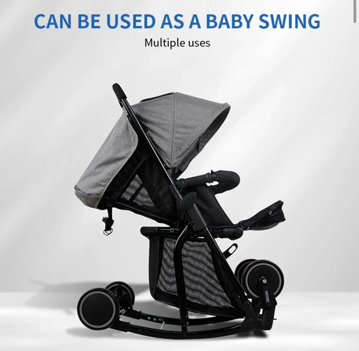 One hand fold Mia lightweight stroller