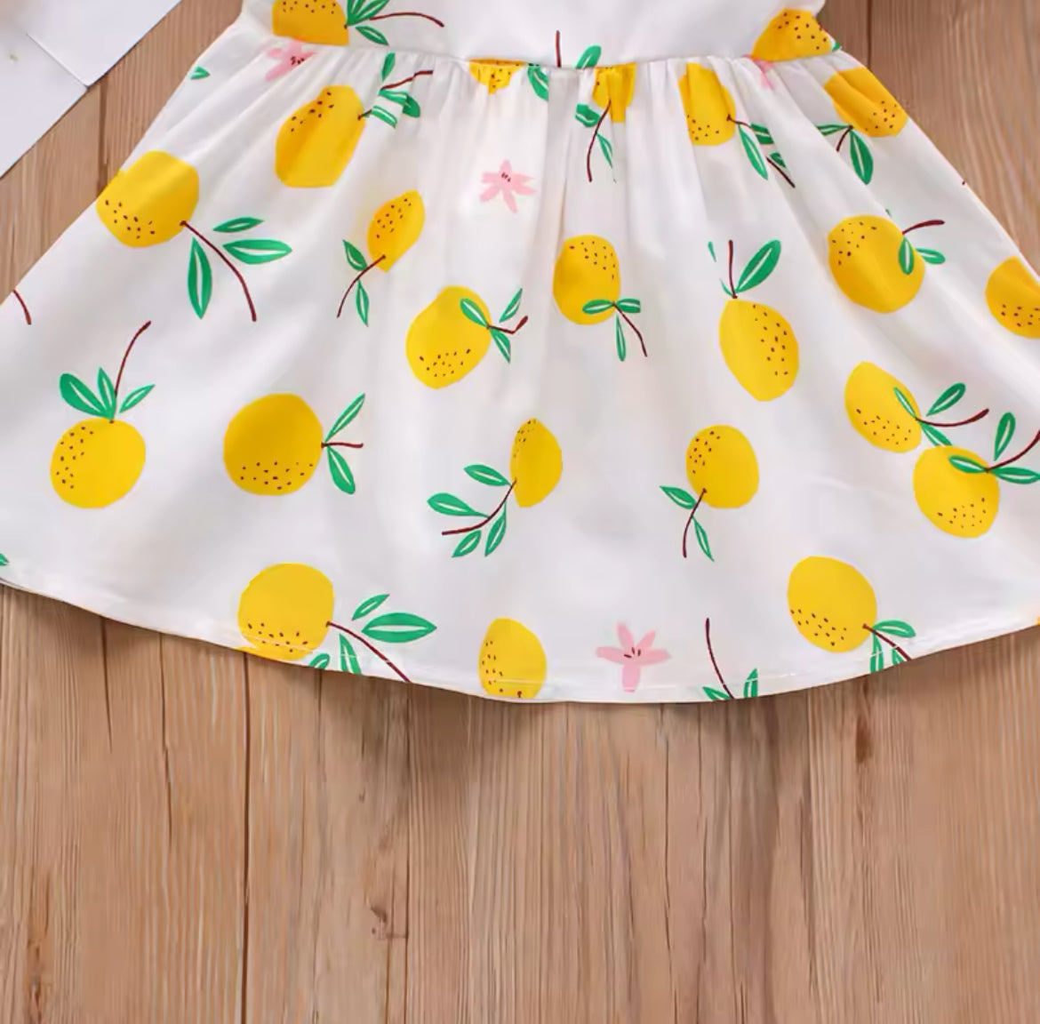 Fruits Summer Dress With Hat