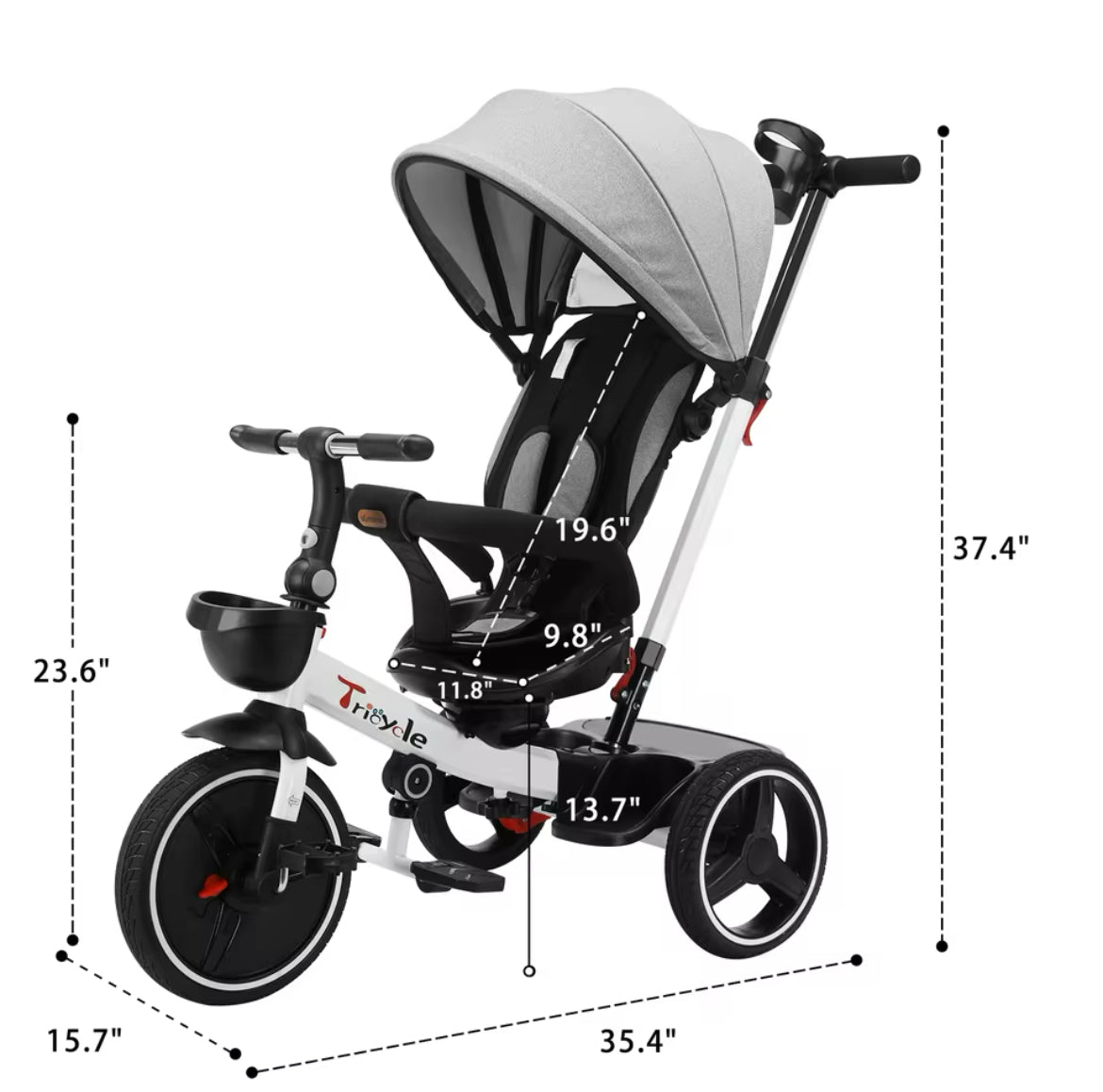 6 in 1 Lexi Tricycle & stroller