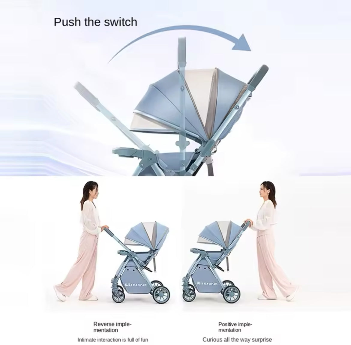 The Iris Luxury 2 Way Push Stroller.