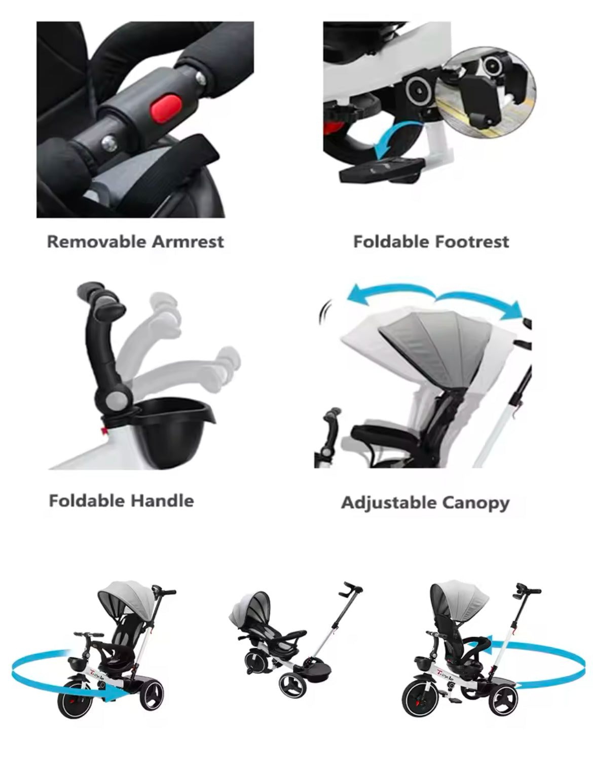 6 in 1 Lexi Tricycle & stroller