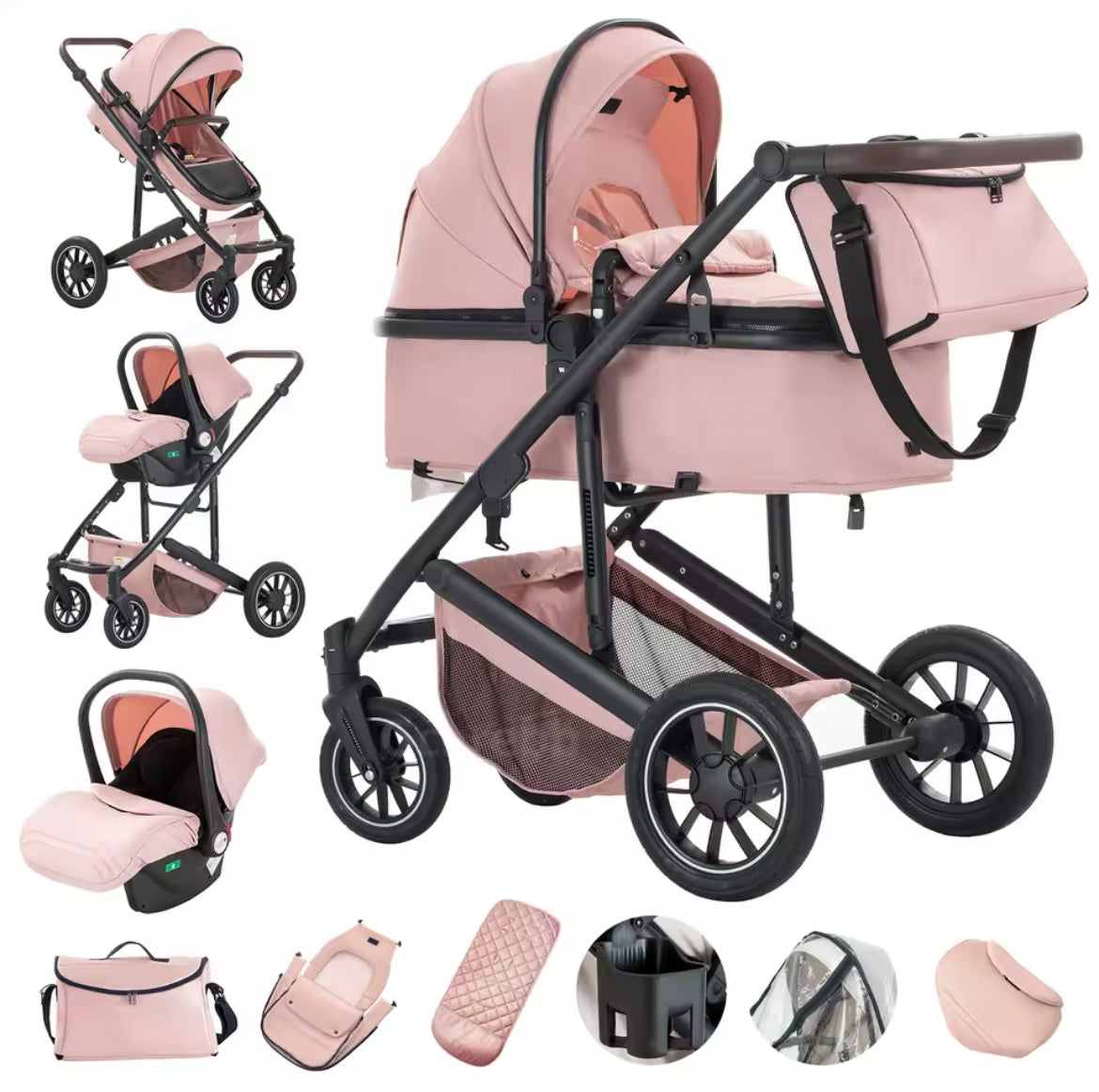 The Jade Luxury 3In1 Travel System.