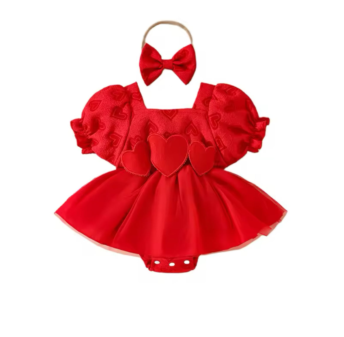 Be my valentine baby grow