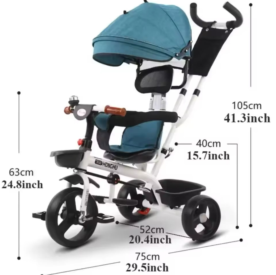 3 in 1 Ava Push Control Tricycle