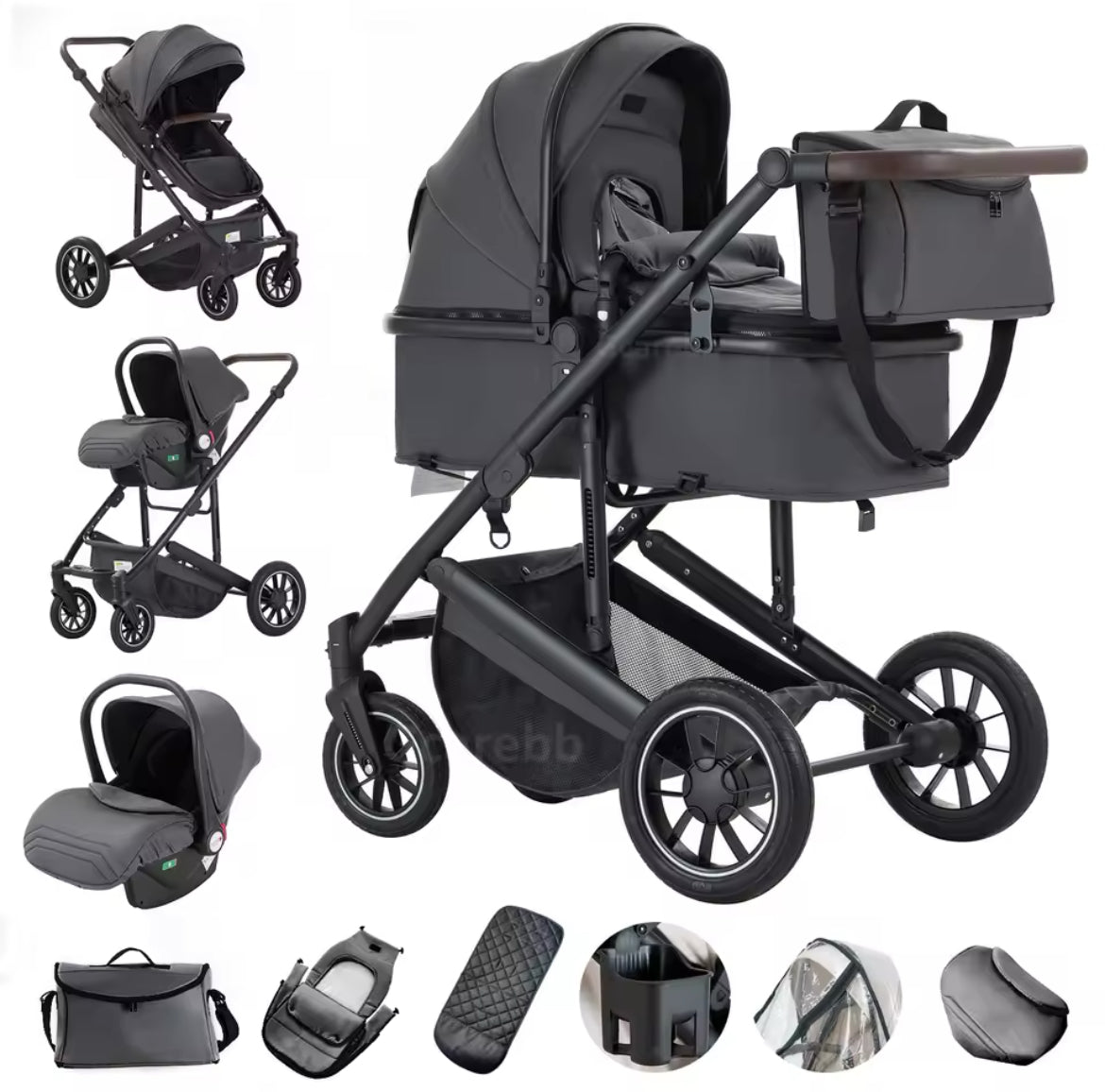 The Jade Luxury 3In1 Travel System.