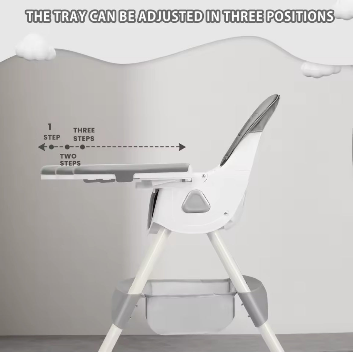 Foldable Highchair with Toy Pad