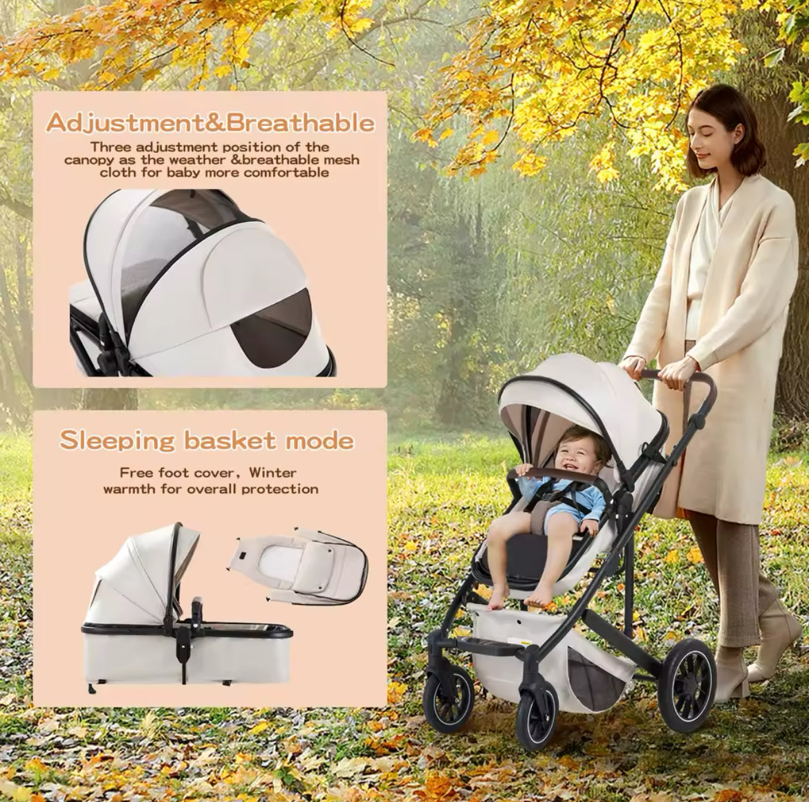 The Jade Luxury 3In1 Travel System.