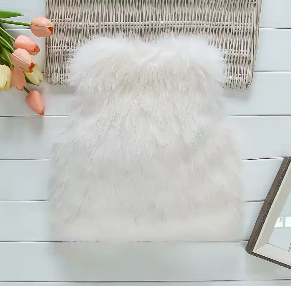 Girls Faux Fur bowed Gillet
