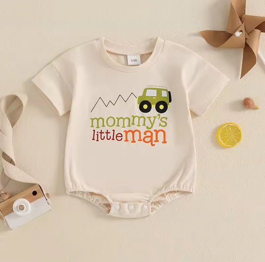 Mommy’s Little Man Summer time Romper