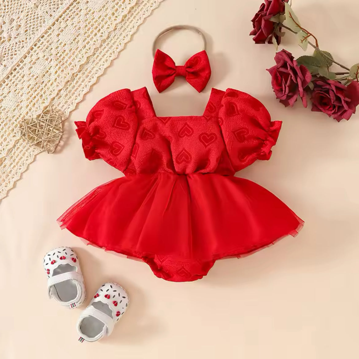 Be my valentine baby grow