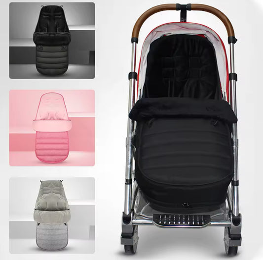 Wind proof stroller footmuff